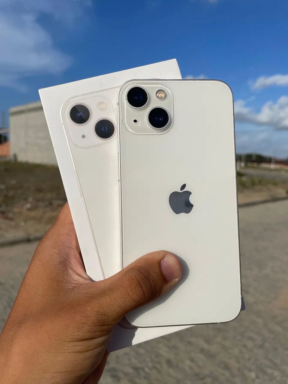 iPhone 13 128GB BRANCO!! COMPLETO Com Nota Fiscal!! - Celulares e