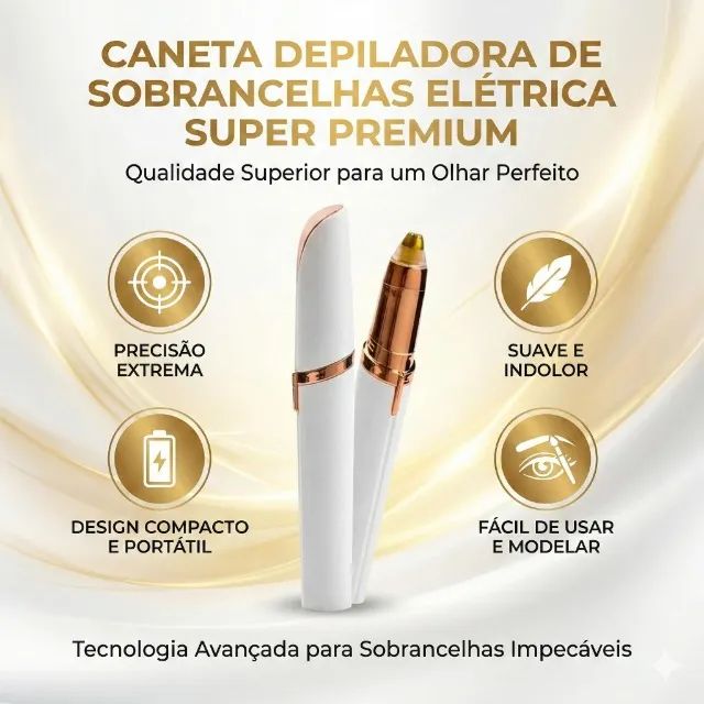 Caneta Depilador Sobrancelhas Elétrica Super Premium - Foto 3