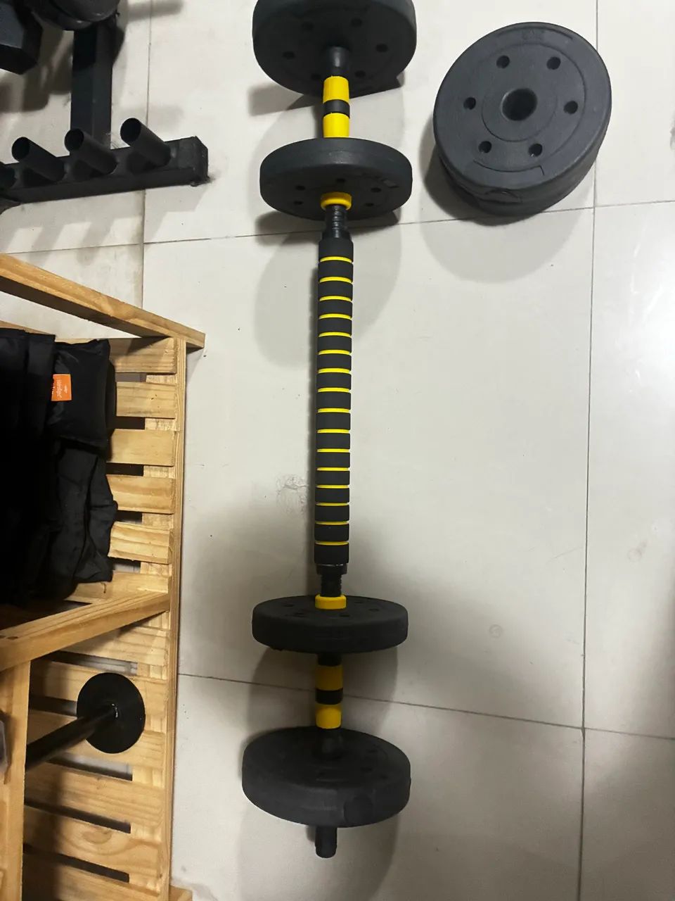 Alteres e barra fixa ajustável 