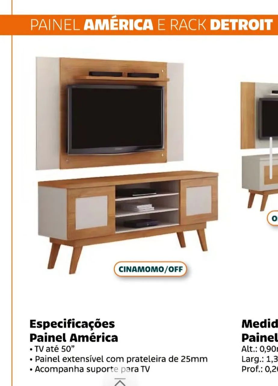 Painel de TV até 50pol