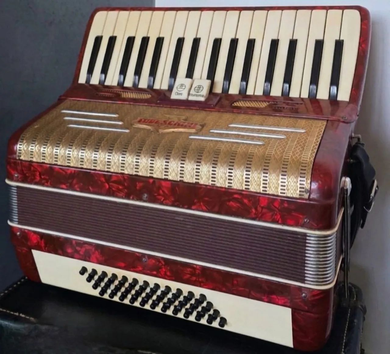 Acordeon Todeschini 48 baixos Selo Verde 