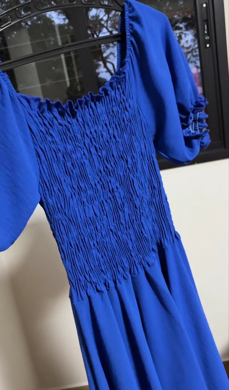 Vestido Midi azul  - Foto 3