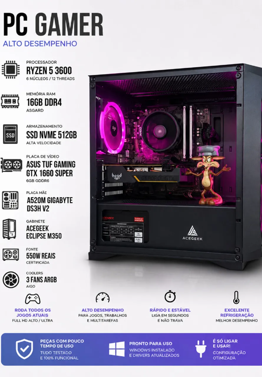 ryzen 3600 gtx 1660