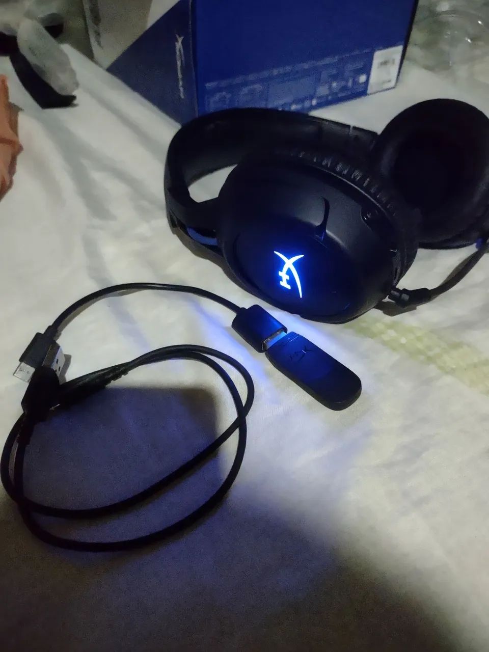 Headset hyperx cloud flight na caixa perfeito p/ games ps4/PS5/Pc e outros entrega  - Foto 5