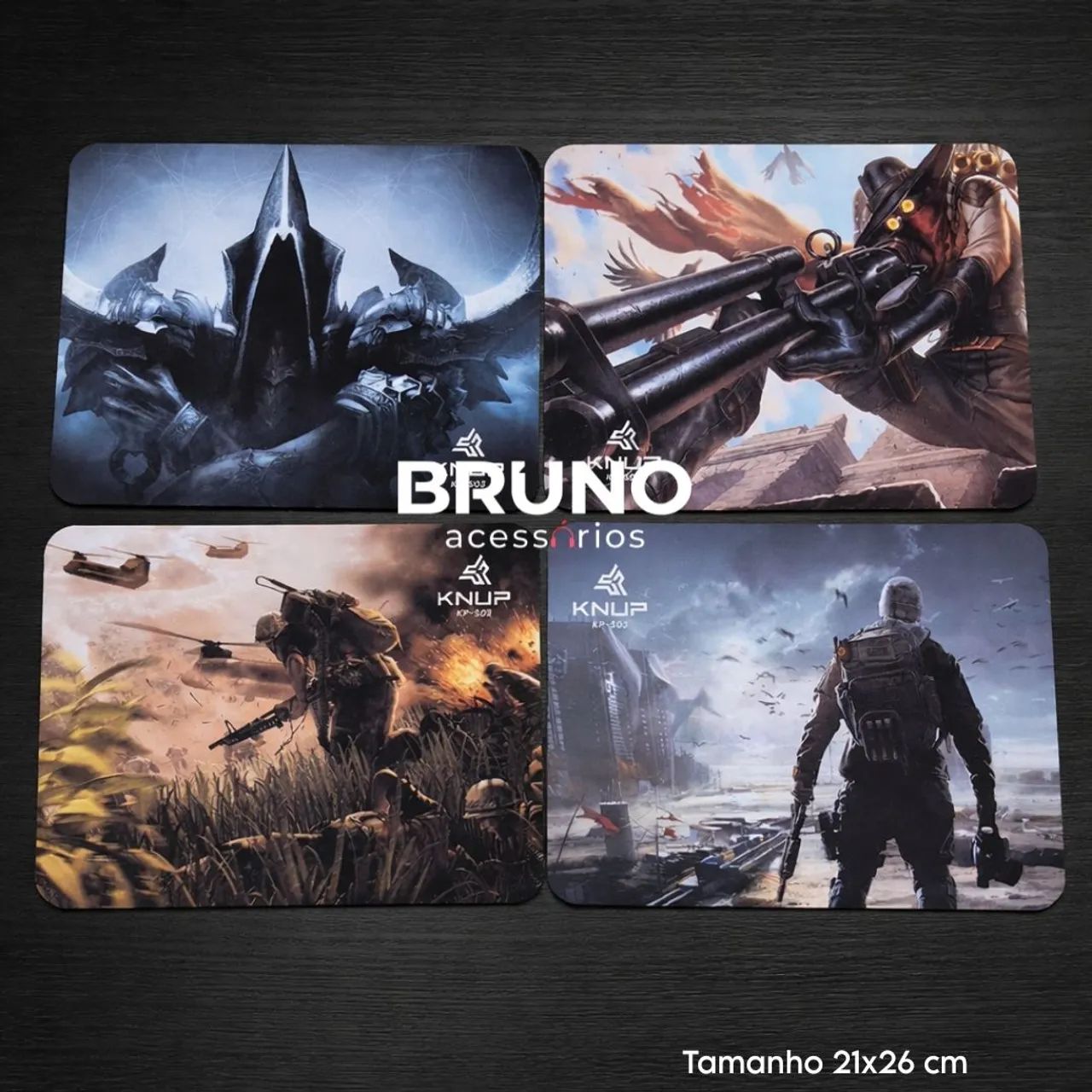 Mousepad Gamer Knup - Estampas premium