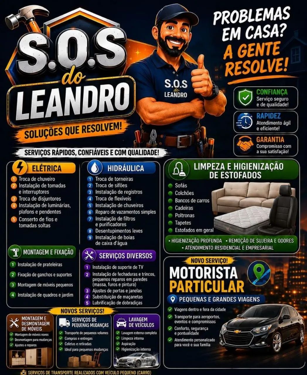 Montador de móveis e Serviços em geral 