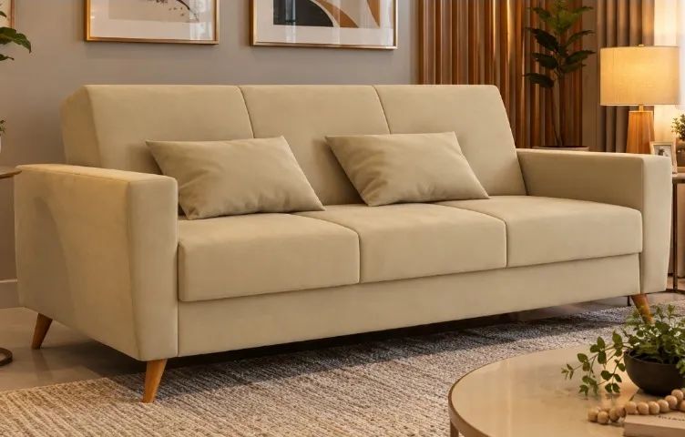 Sofá Cama Com Baú (Produto Novo)