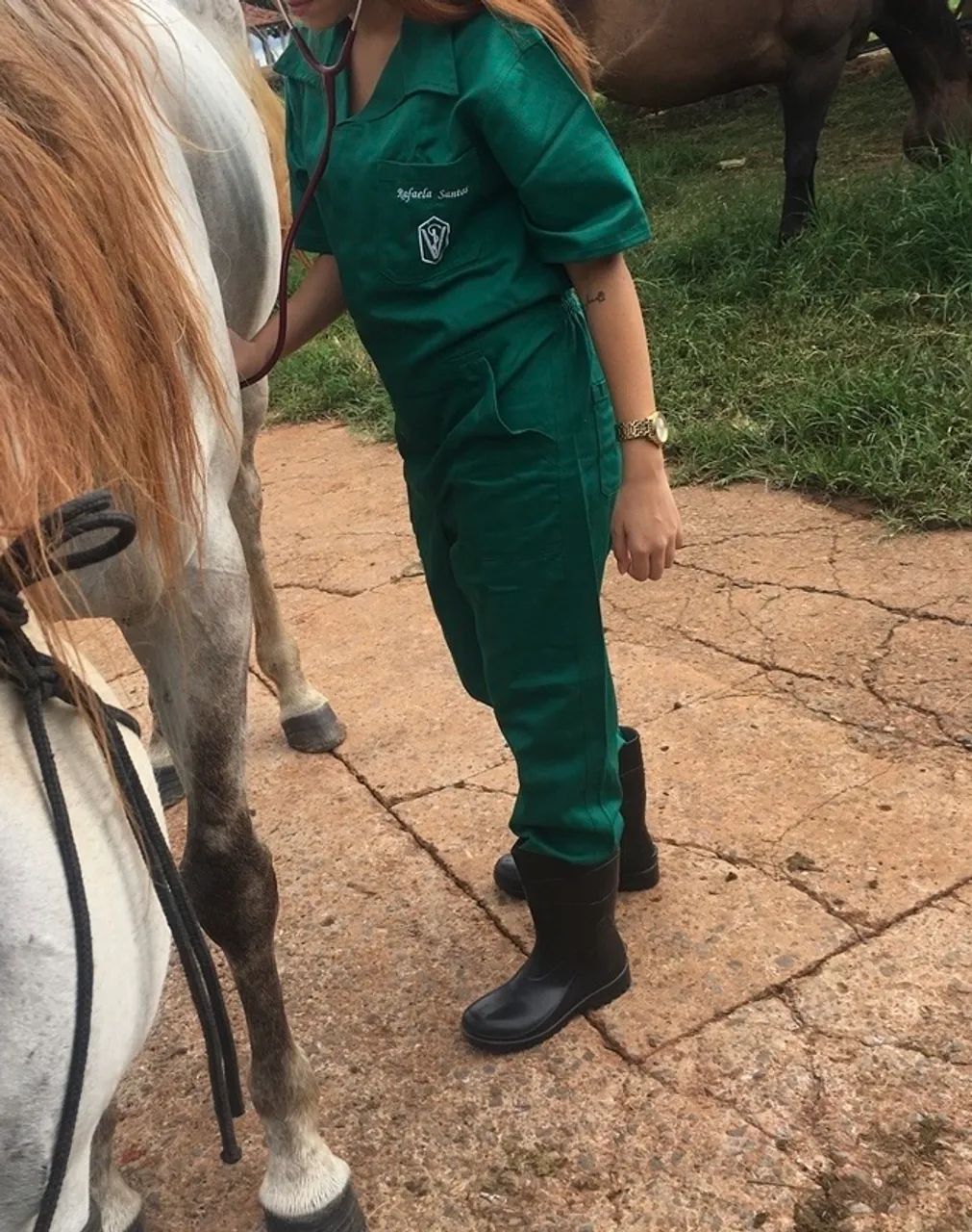 Macacão de campo veterinario 