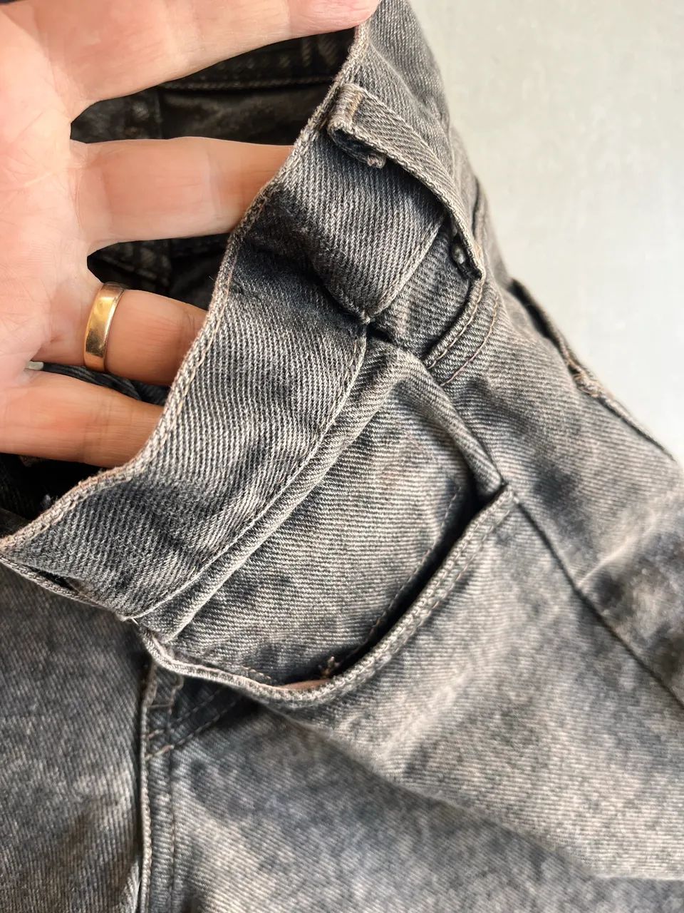 Calaça jeans preta Ellus 38 - Foto 4