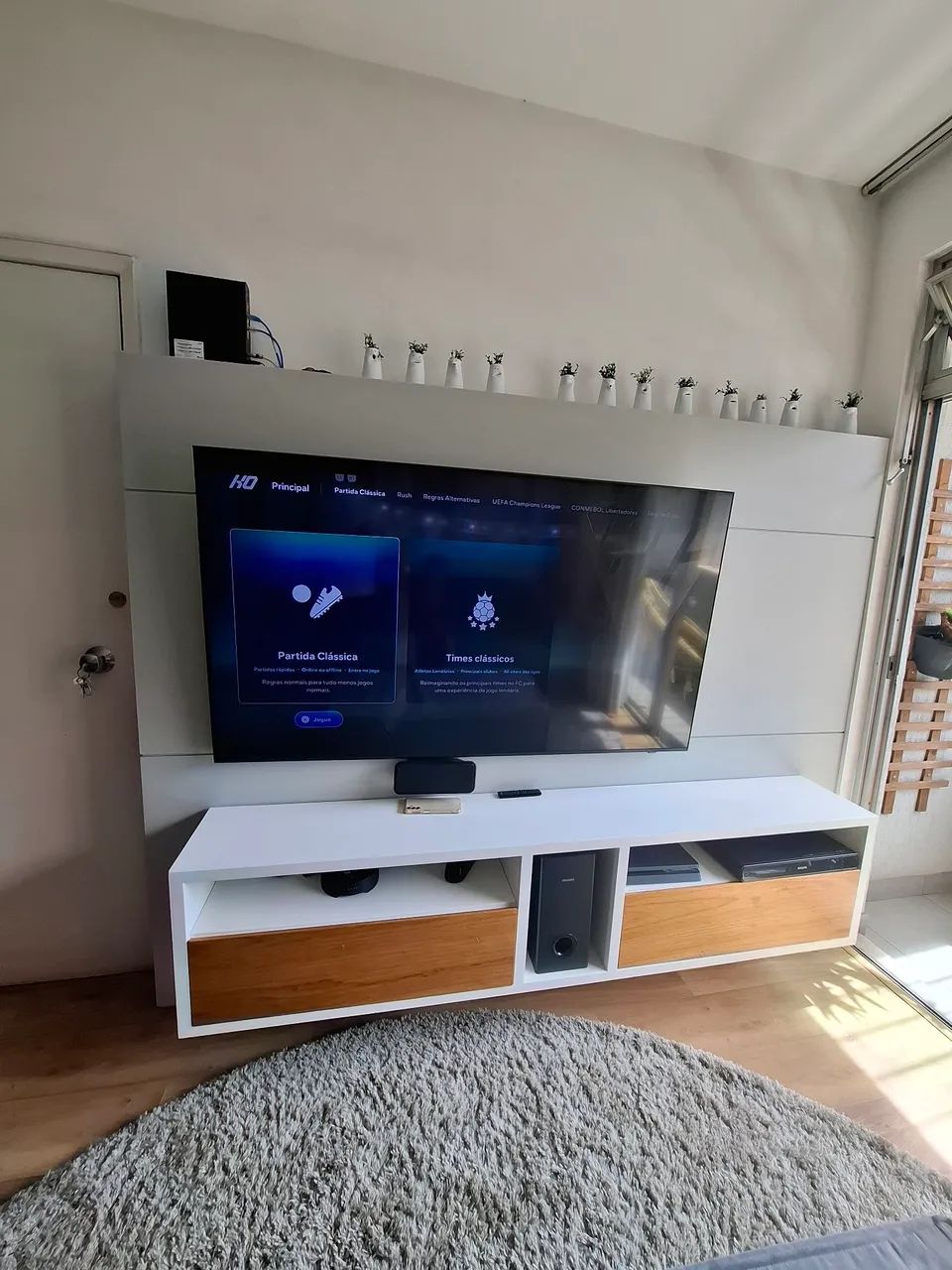 Painel com rack para tv65082467116803121