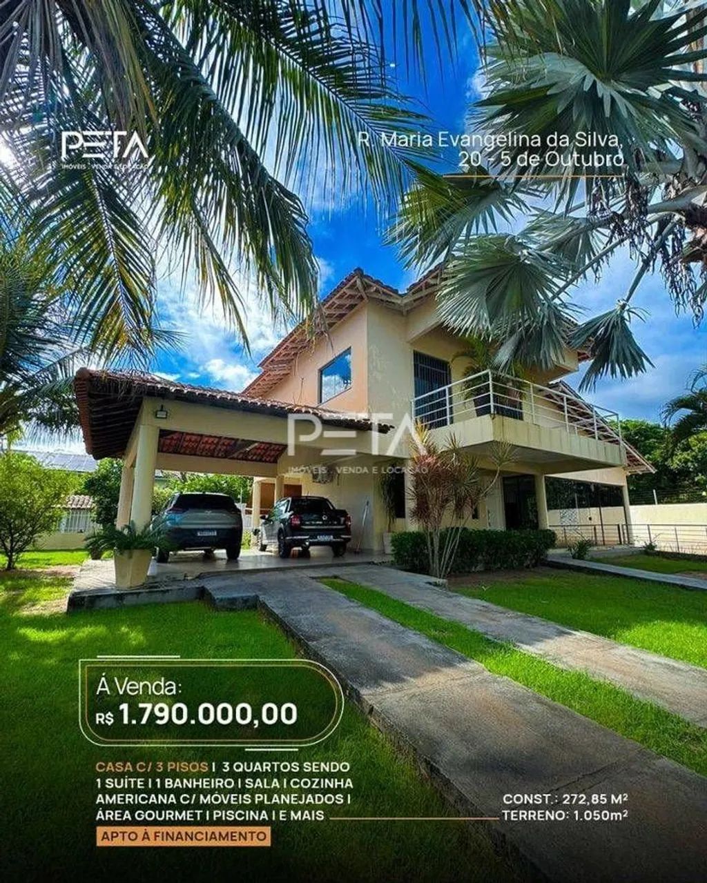 Casa com 3 quartos à Venda, Park Caçari - Boa Vista