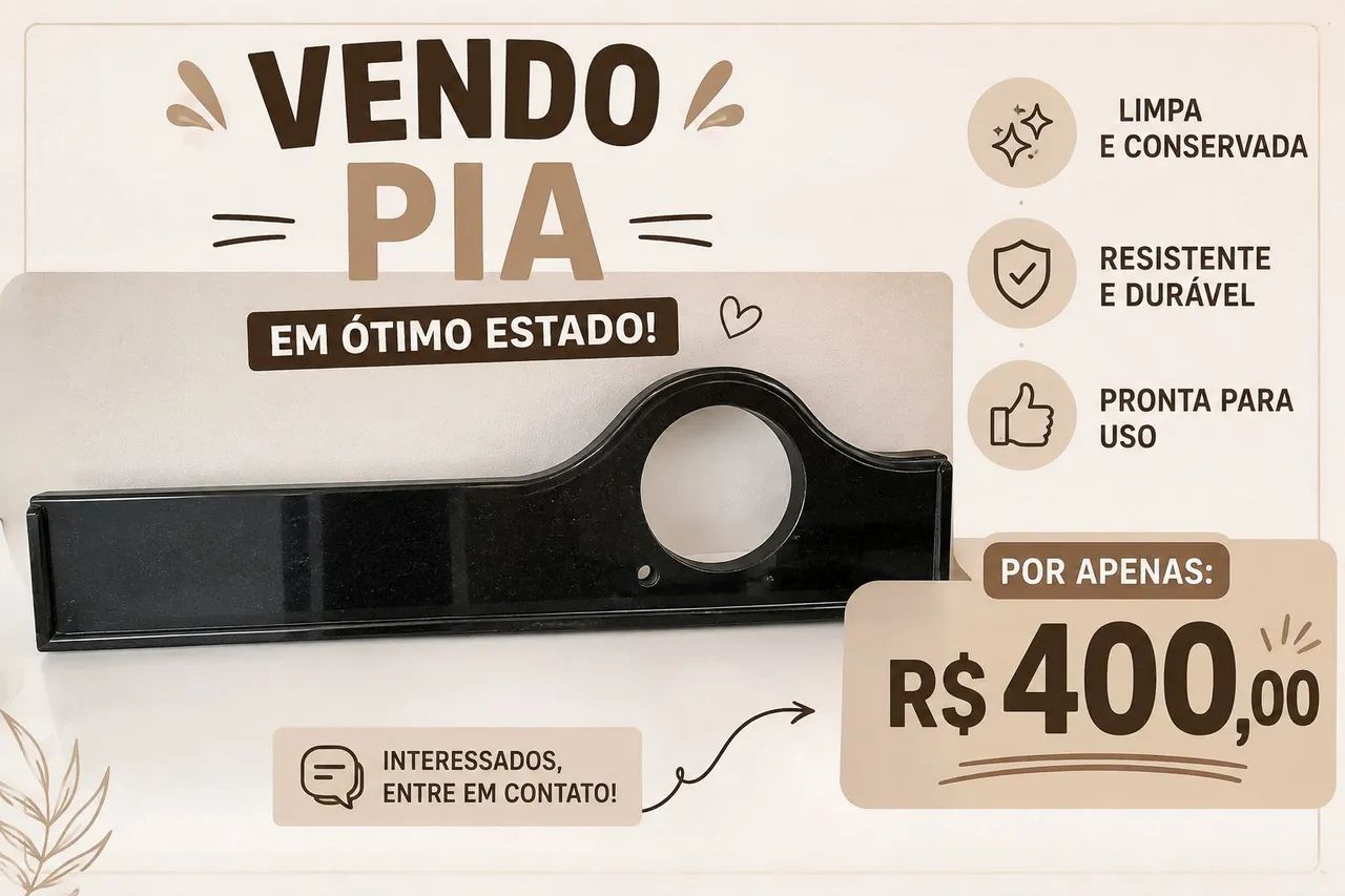 Pia de banheiro 