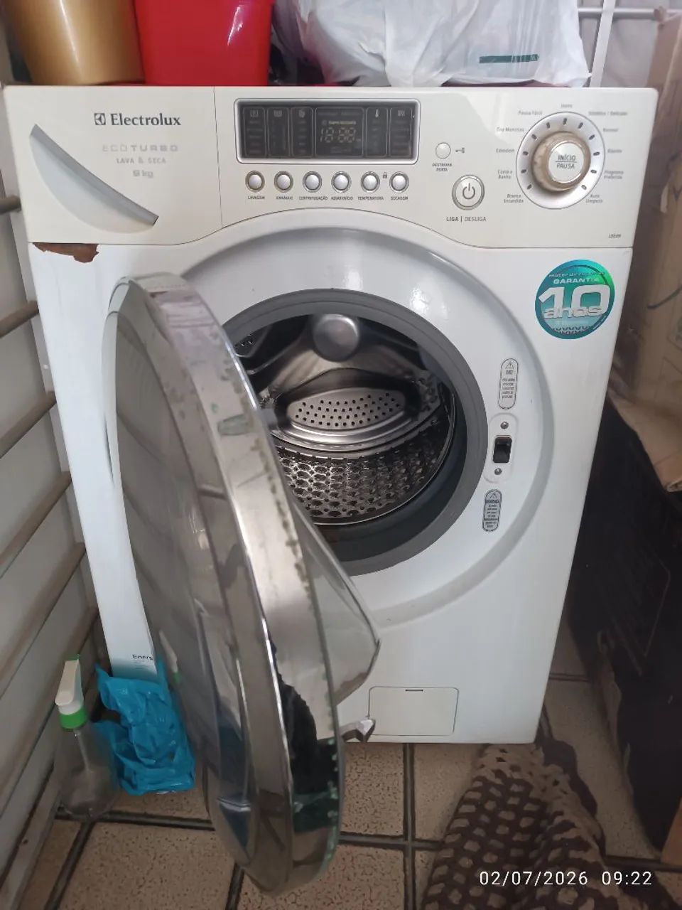 Máquina de lavar frontal 9kg