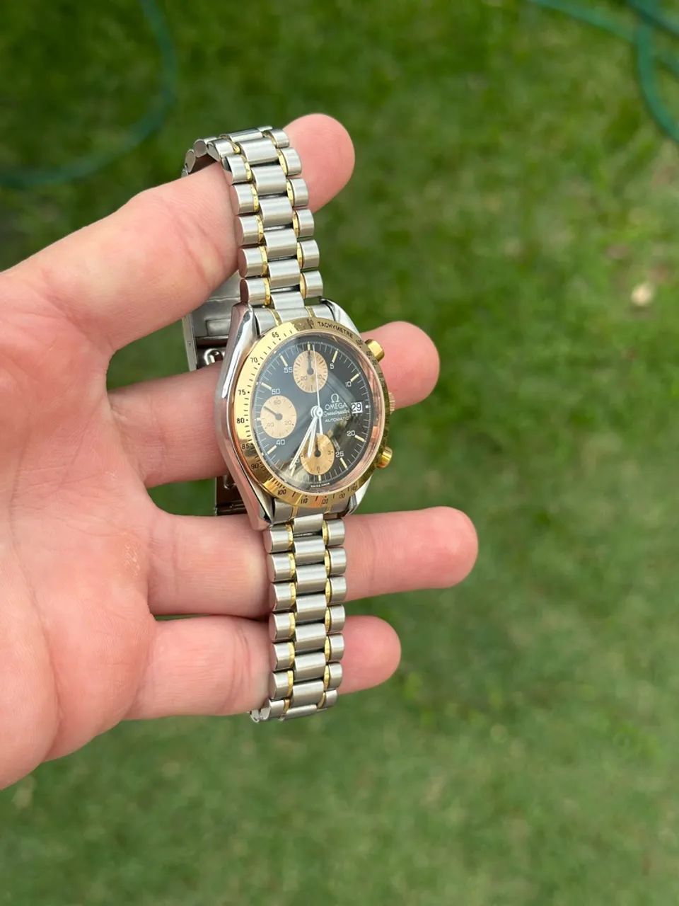 Relógio Omega speedmaster date ouro 18k 3316.50. Raro! Full Set - Foto 2
