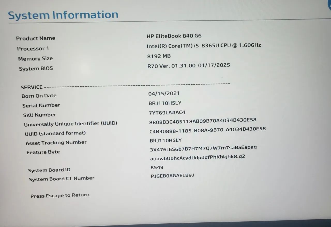 Notebook HP Elitebook 840 G6 - Foto 5