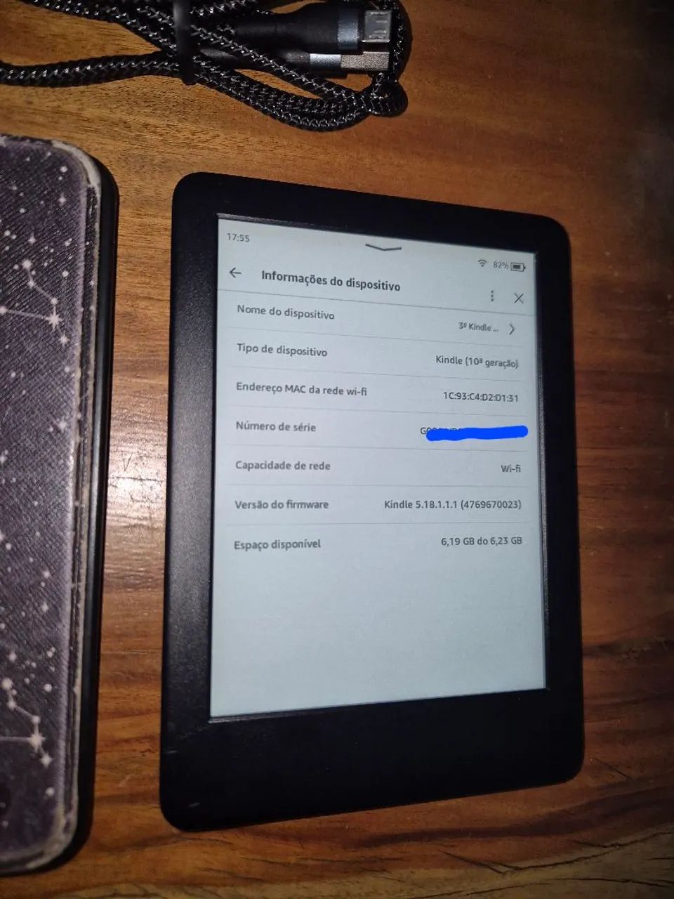 Kindle 10 Geração + Capa Magnética e cabo - Foto 5
