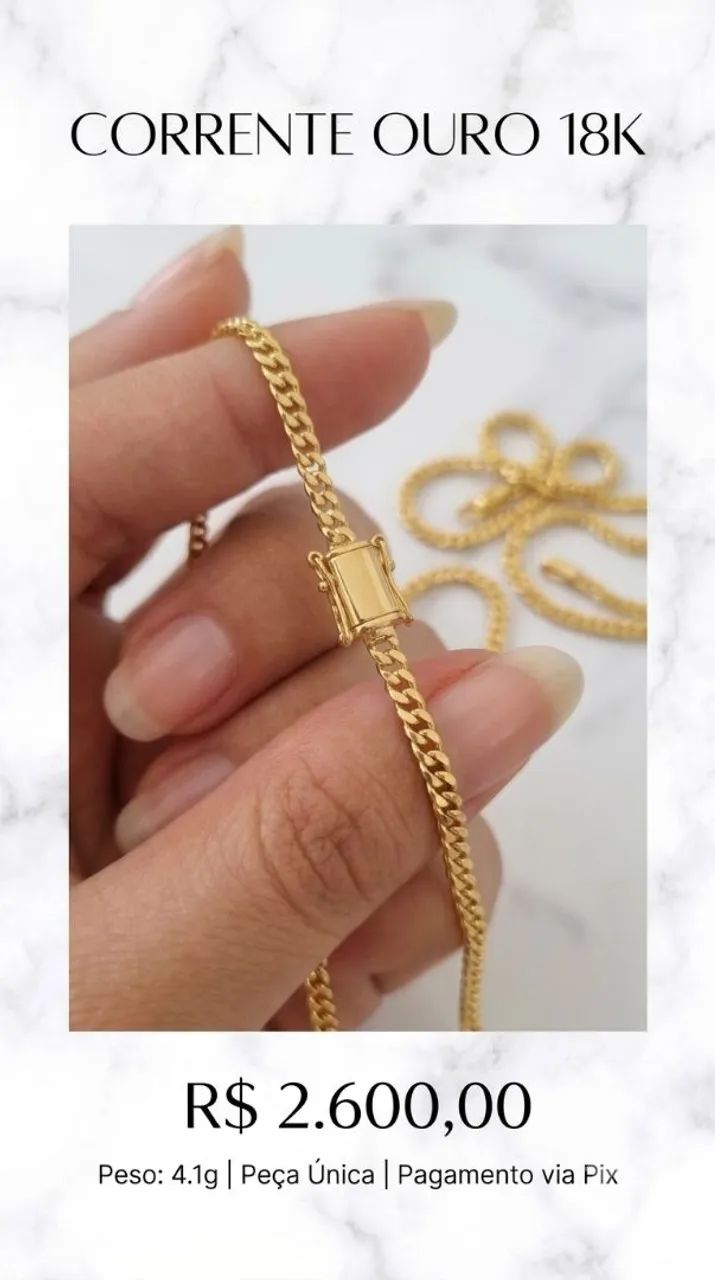Corrente ouro 18k