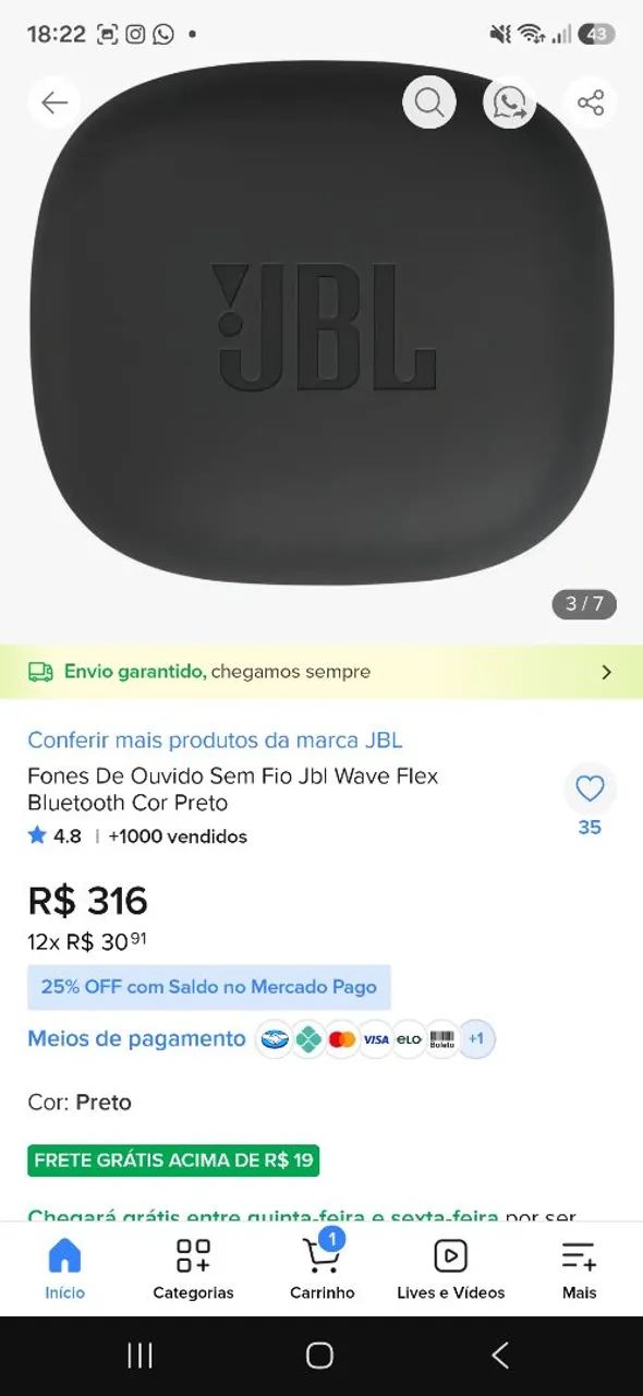 Fone jbl 100 - Foto 3