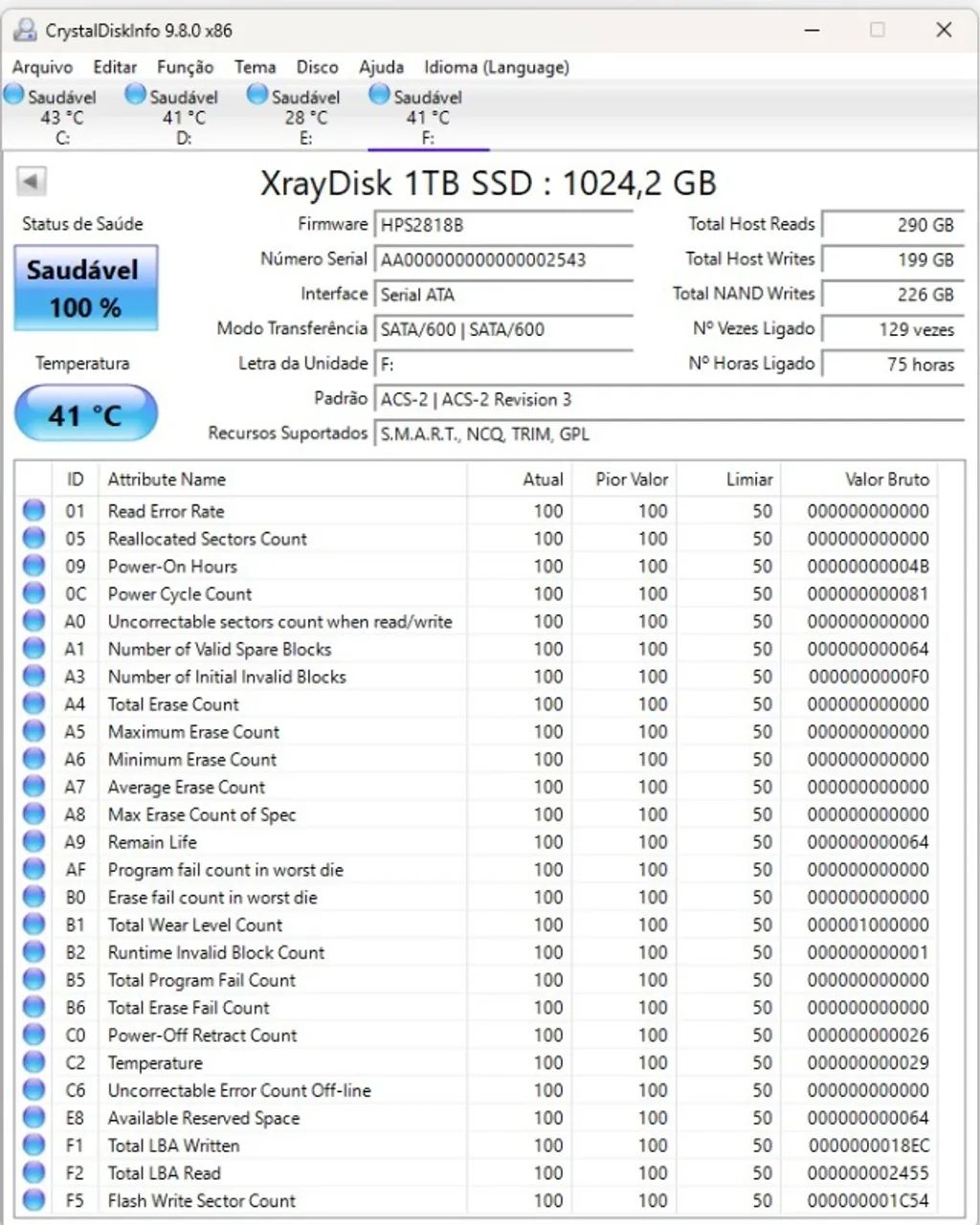 SSD SATA3 1TB WHITE404871399395840002