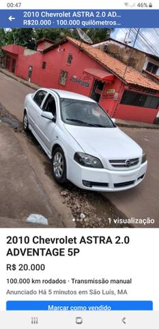 Vendo astra advantage 2.0 2010 completo top zap