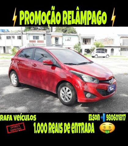 Promoção relâmpago hb20 1.6 ano 2013 com r$ 1.000 mil de entrada