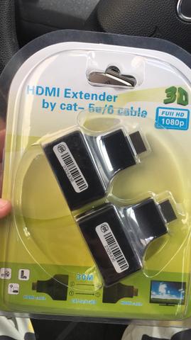 Extensor Hdmi 3d 30 Metros Via Cabo De Rede Utp Rj45 Cat5e/6 hdmi x ri - Foto 5