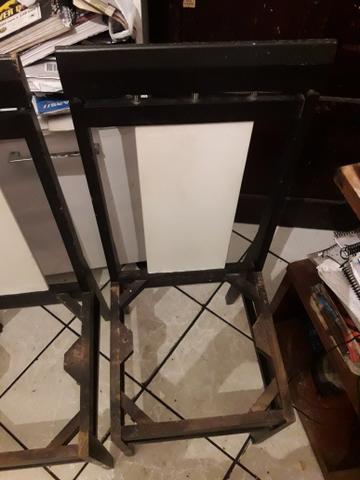 Mesa madeira e quatro cadeiras cartão - Foto 5