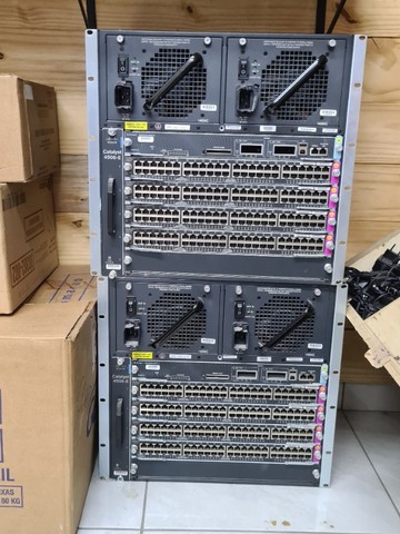 Chassis Switch Cisco Catalyst 4506-E Roteador 6 Slots Loja Fisica Curitiba!  - Foto 2