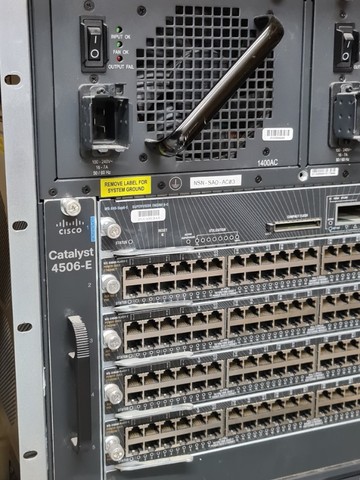 Chassis Switch Cisco Catalyst 4506-E Roteador 6 Slots Loja Fisica Curitiba!  - Foto 4