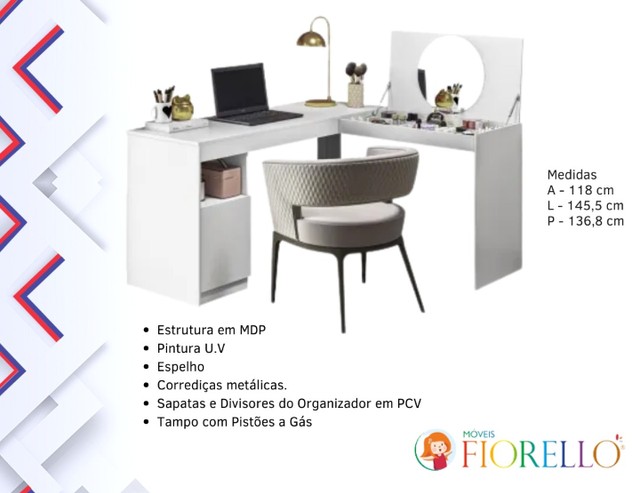 Sala quarto escritório escrivaninha mesa penteadeira 