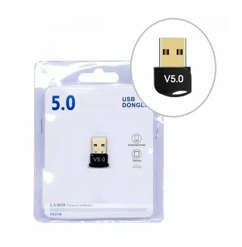 Adaptador Usb Bluetooth csr 5.0 Dongle Conecta Notebook Pc - Foto 4