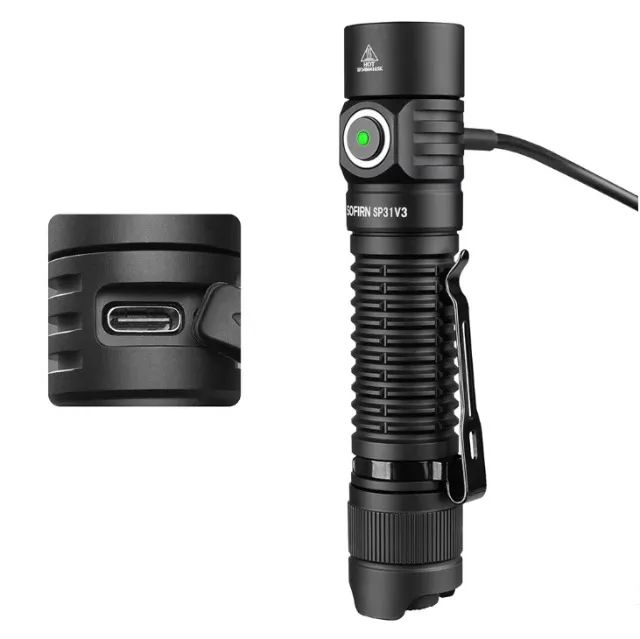 Promoção - Lanterna Tática Sofirn SP31 2000 lúmens Prova D?água c/ Bateria   - Foto 2
