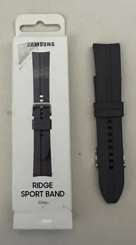 Pulseira Samsung para relógio de 22 mm silicone grafite