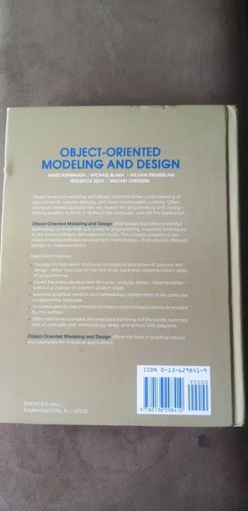 Livro - Object-Oriented Modeling and Design - Editora Prentice-Hall - Rumbaugh (autor) - Foto 3