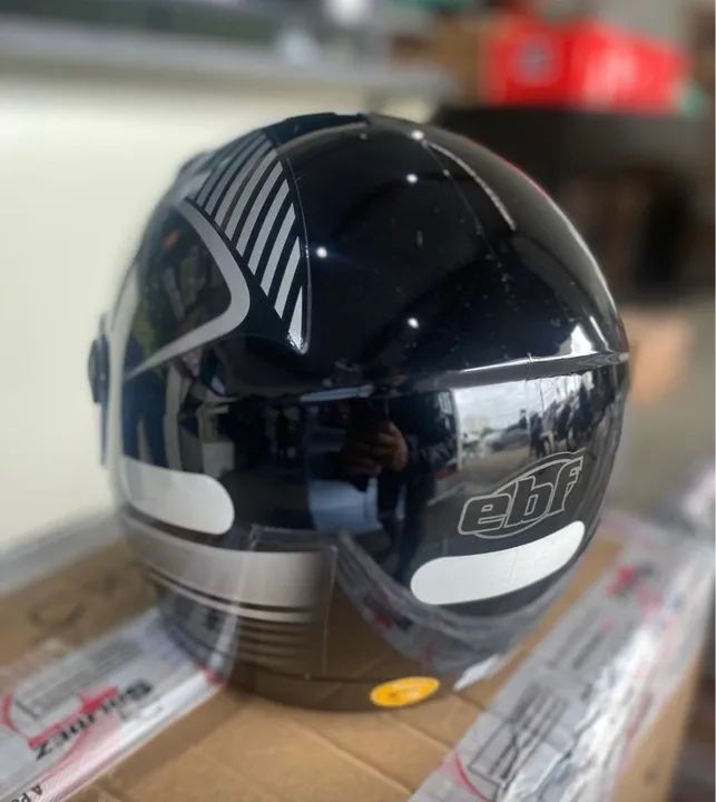 Capacete ebf moto motoqueiro viseira cristal promoção! Direto da fábrica - Foto 4