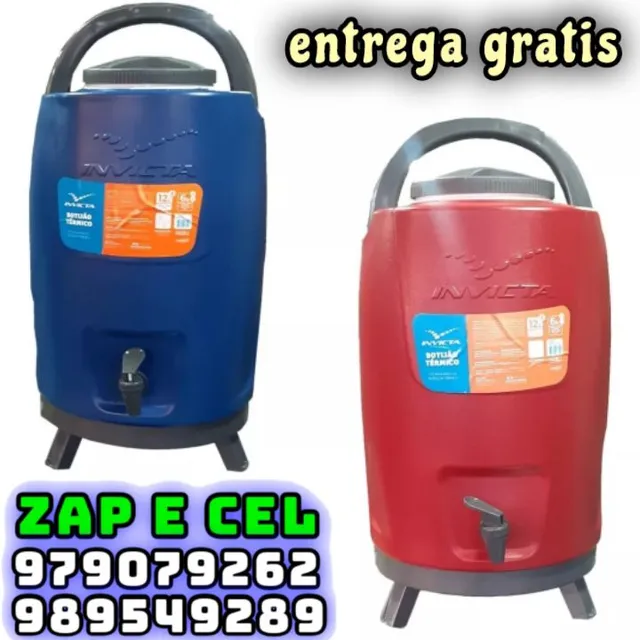 Garrafa Térmica Botijão Azul 5 Litros - Invicta em Promoção na RJ EPI