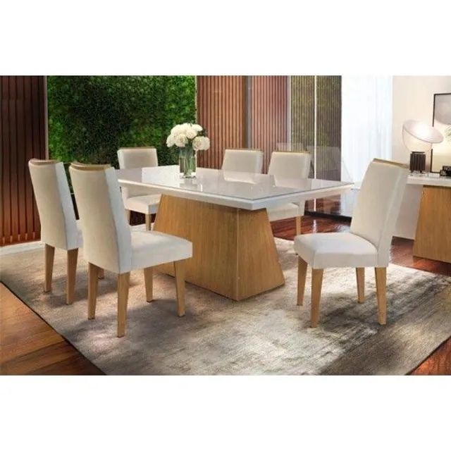 Mesa de Jantar com 6 cadeiras!! Rf7552m - Foto 2