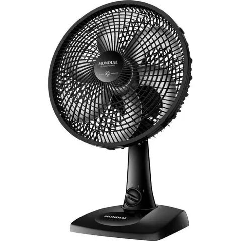 Ventilador Mondial SuperPower 30cm, 6 pás , 3 velocidades, Preto - 110V (NOVO)
