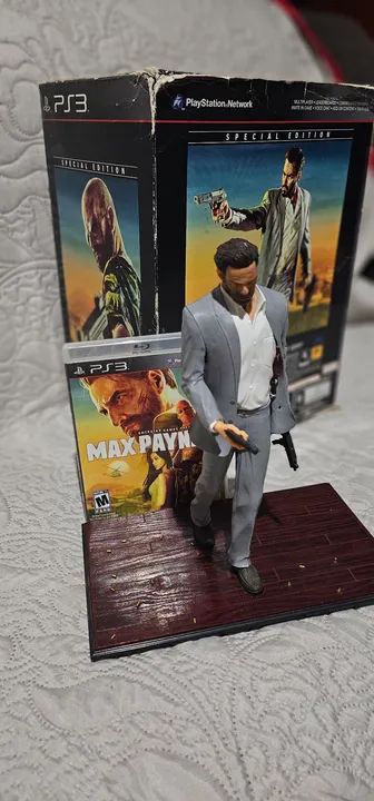 FIGURA DE ACTION BONECO MAXPAYNE3 COM CAIXA JOGOS ORIGINAL - Foto 5