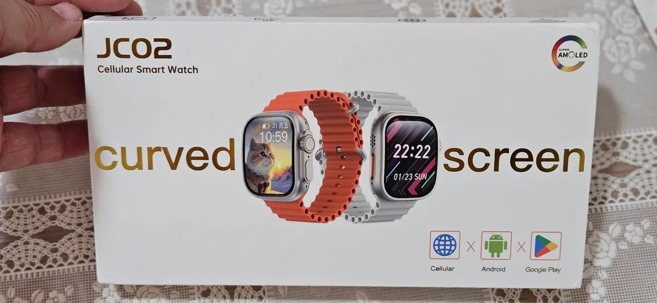Smartwatch 4g tela curvada