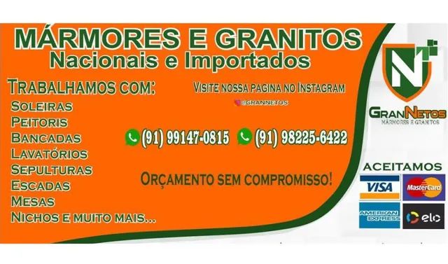 Bancadas, rodapés, soleiras e etc..