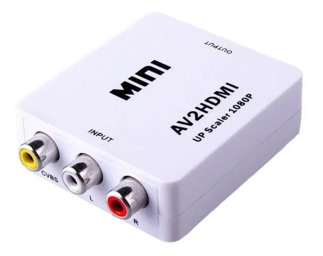 Promoção: Conversor Entrada Av Rca Para Saída Hdmi Mini adaptador 1080p