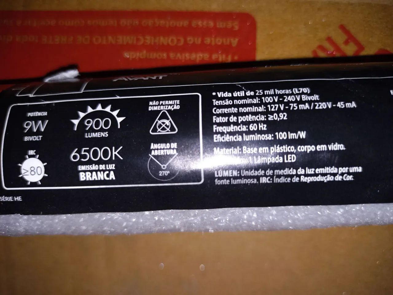 ( 25 Lâmpadas LED Avant T8 6500K ) - Foto 2