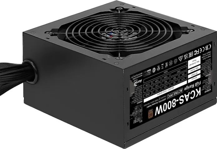 Fonte Gamer Atx 800W Kcas Pfc Ativo 80 Plus Bronze Aerocool Loja Coimbra Computadores  - Foto 2