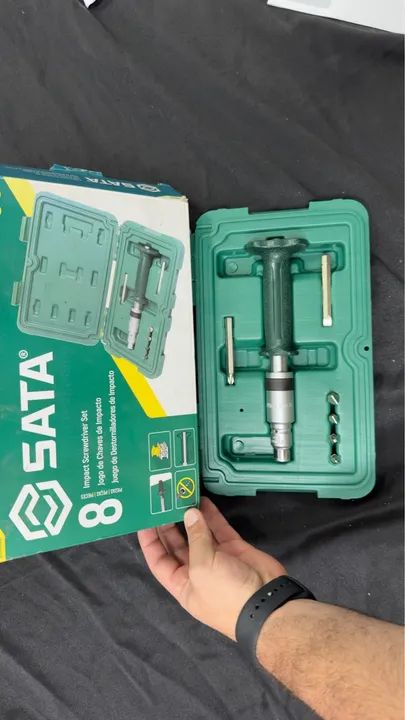 Jogo de chaves de impacto SATA 8 peças - Novo