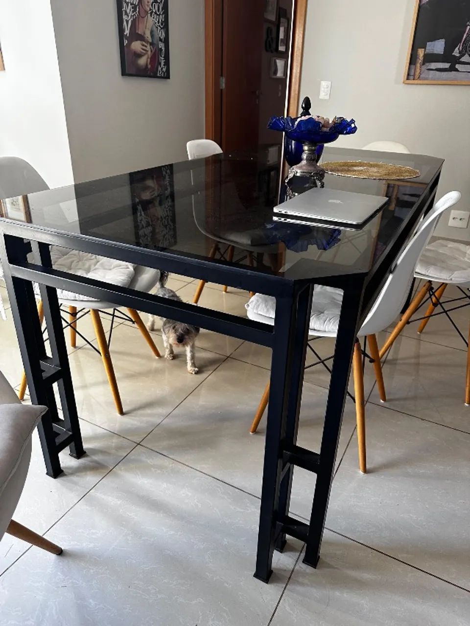 Mesa de jantar retangular