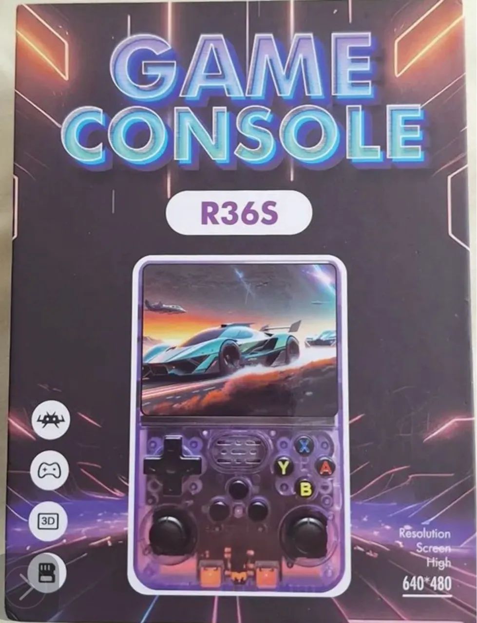 Console Retrô R36S + Grip de controle + Case exclusivo  - Foto 2