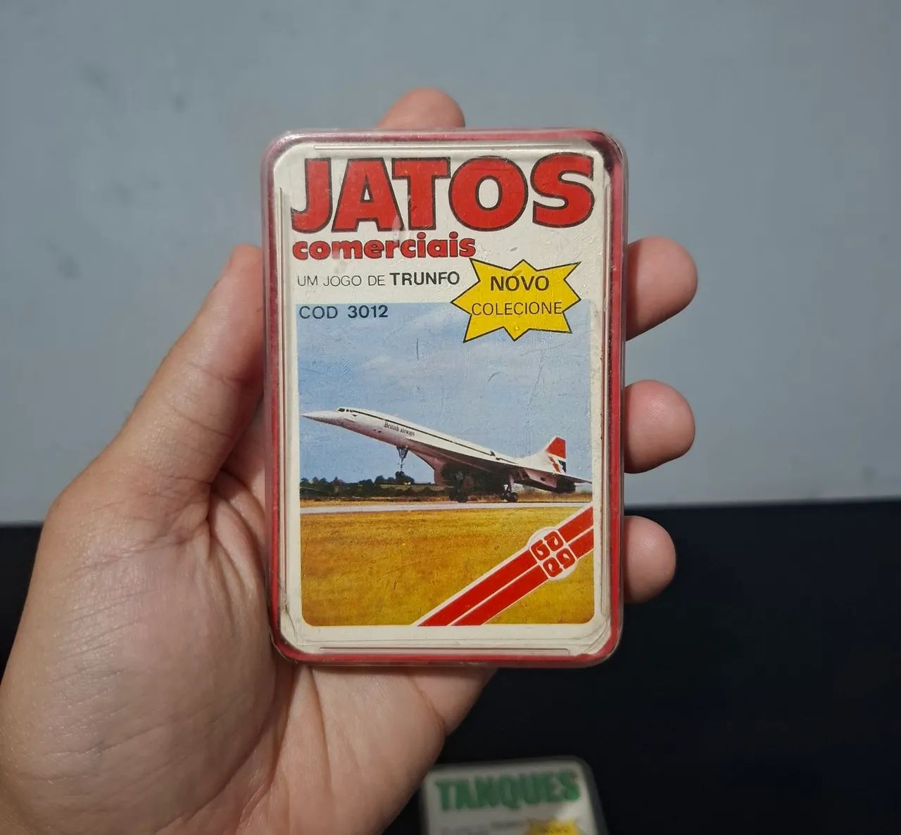 Jogo de Cartas Jatos Comerciais da Grow anos 80