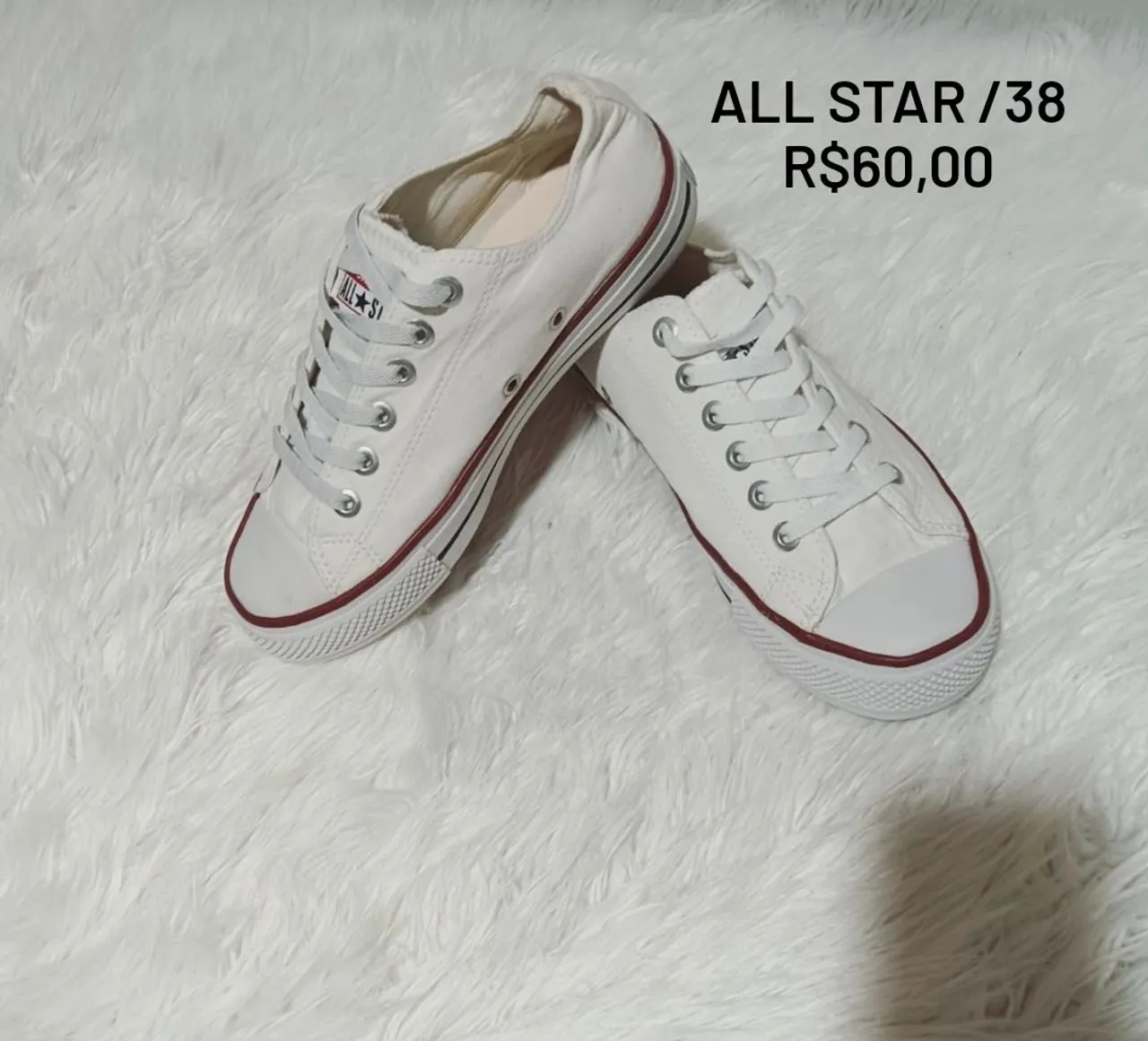 Tênis All Star branco - Tamanho 38
