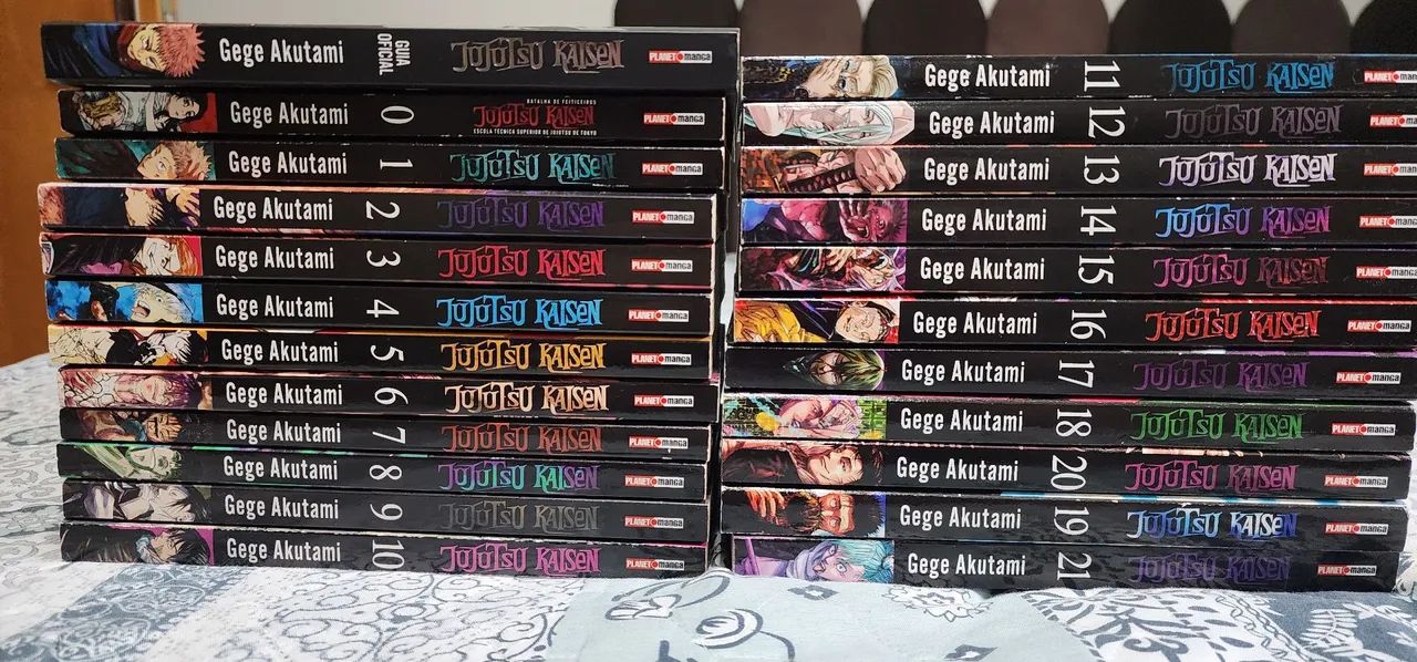 Mangá Jujutsu Kaisen 21 Volumes + Guia Oficial - Livros e revistas